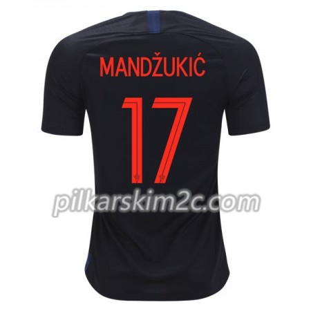 Koszulka Chorwacja Mandžukić 17 Precz Mistrzostwa Świata 2018 - Koszulki Piłkarskie